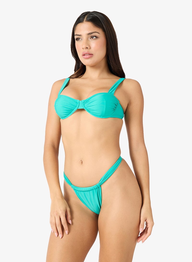 جينجر طقم بيكيني بثلاث قطع بطبعة زهور مع كيب - Image 5